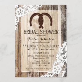 Rustikales Brautparty Einladung