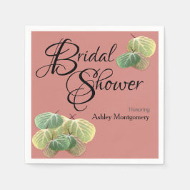 Rustikales Brautparty Fall Aspen Blätter Orange Serviette