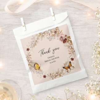 Rustikales Brautparty für die Wildblume im Herbst Geschenktütchen