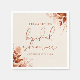 Rustikales Brautparty Herbst Herbst Serviette