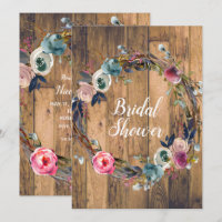 Rustikales Brautparty mit Blumenkranz