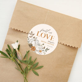 Rustikales Brautparty Runder Aufkleber