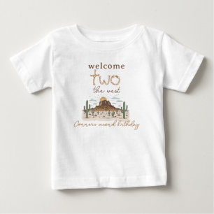 Rustikales Brown heißt die beiden westlichen 2. Ge Baby T-shirt