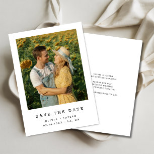 Rustikales Budget Romantisches Hochzeitssonne-Sonn Save The Date