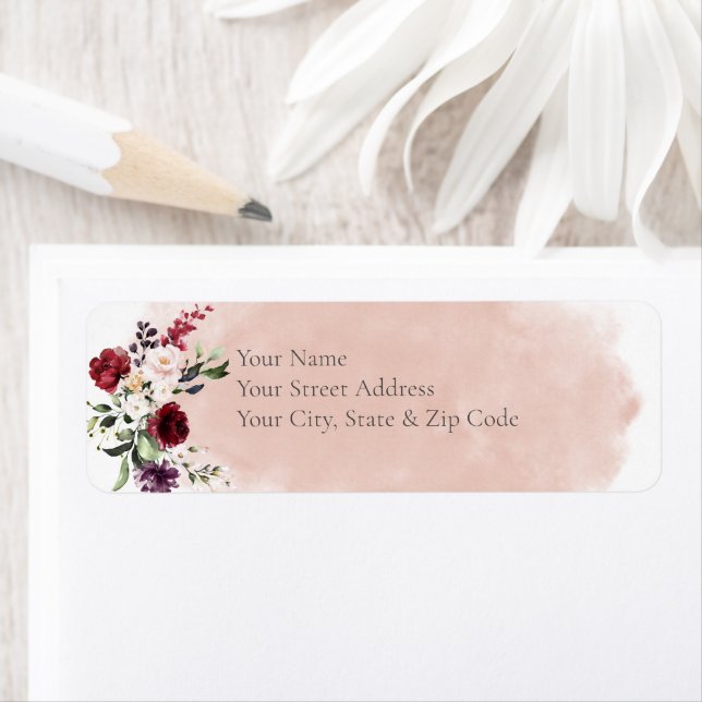 Rustikales Burgund & Blush Pink Roses Brautparty (Insitu)