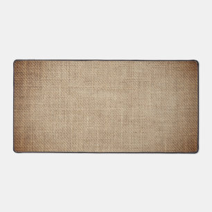 Rustikales Burlap-Bild Schreibtischunterlage