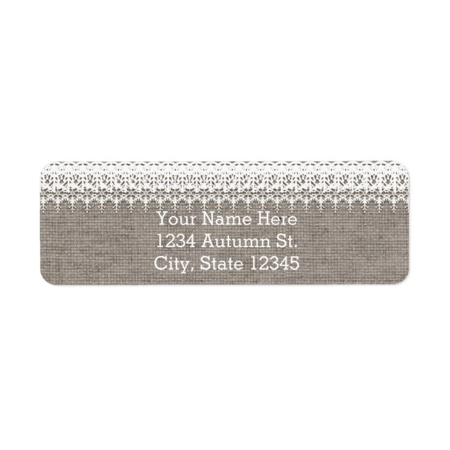 Rustikales Burlap & elegantes Hochzeitsessen (Vorne)