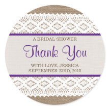 Rustikales Burlap & Vintages White Lace Brautparty