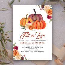 Rustikales Burnt Orange Floral Pumpkin Brautparty
