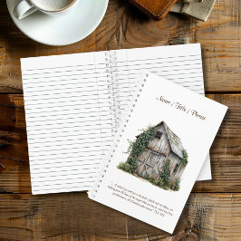 Rustikales Business Personalisiert Medium Spirale Notizbuch