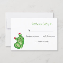 Rustikales Cacti Wedding Einladung uAwg