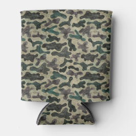 Rustikales Camouflage-Muster Dosenkühler