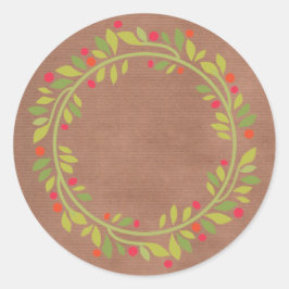 Rustikales Canning |hausgemachte Marmelade oder Pi Runder Aufkleber