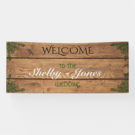 Rustikales Celtic Claddagh Wedding Banner