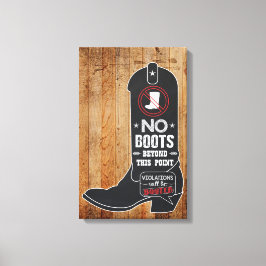 Rustikales Chalkboard Einstiegszeichen Leinwanddruck