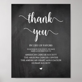 Rustikales Chalkboard, Hochzeitsspende, Beitrag Poster