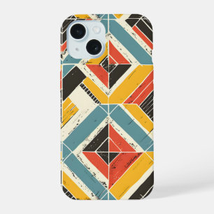Rustikales Chevron-Mosaik iPhone 15 Hülle