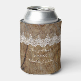 Rustikales Chic Blue Save the Date Cooler Dosenkühler