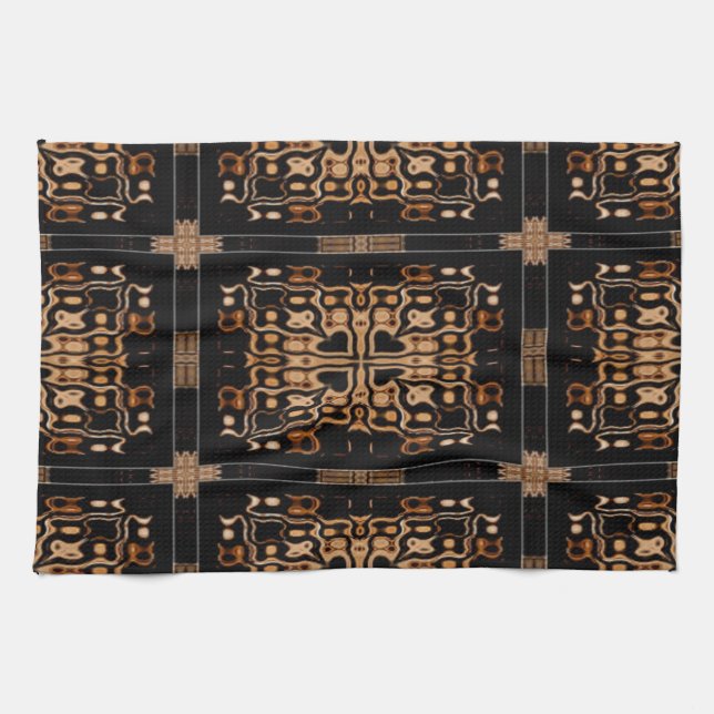 Rustikales Chic Kitchen Handtuchdesign 1 Geschirrtuch (Horizontal)