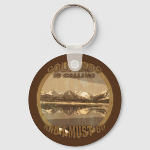 Rustikales Colorado ruft und ich muss gehen Schlüsselanhänger