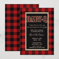 Rustikales Country Red Buffalo Kariert BABY Q GRIL