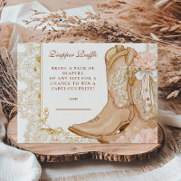 Rustikales Cowgirl Boots Flora Diapper Raffle