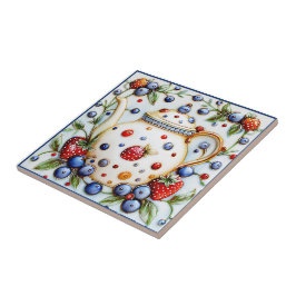 Rustikales Dekor Bauernhof Vintag Teapot Fliese