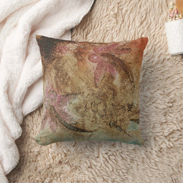 Rustikales Dragonfly-Dreaming Kissen (Decke)