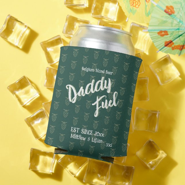 Rustikales Drehbuch "Daddy Fuel" - grüner Muster-H Dosenkühler (In Situ Sommer)