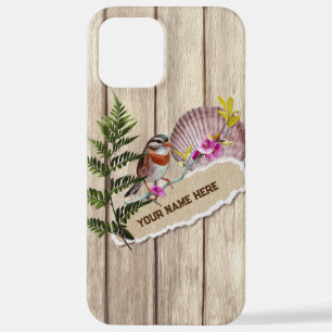 Rustikales Drehpapier Holzölfarbe Persönliche Beze iPhone 12 Pro Max Hülle