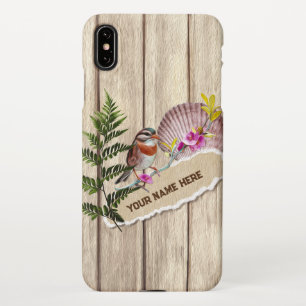 Rustikales Drehpapier Holzölfarbe Persönliche Beze iPhone Hülle