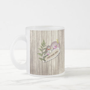 Rustikales Drehpapier Holzölfarbe Persönliche Beze Mattglastasse