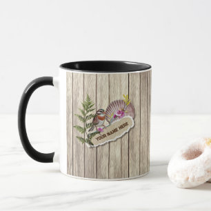 Rustikales Drehpapier Holzölfarbe Persönliche Beze Tasse