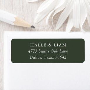 Rustikales dunkelgrünes Hochzeitstich