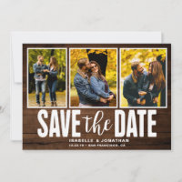 Rustikales dunkles Holz 3 FotoCollage