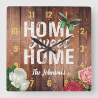 Rustikales, dunkles Holzdesign "Zuhause Sweet Zuha