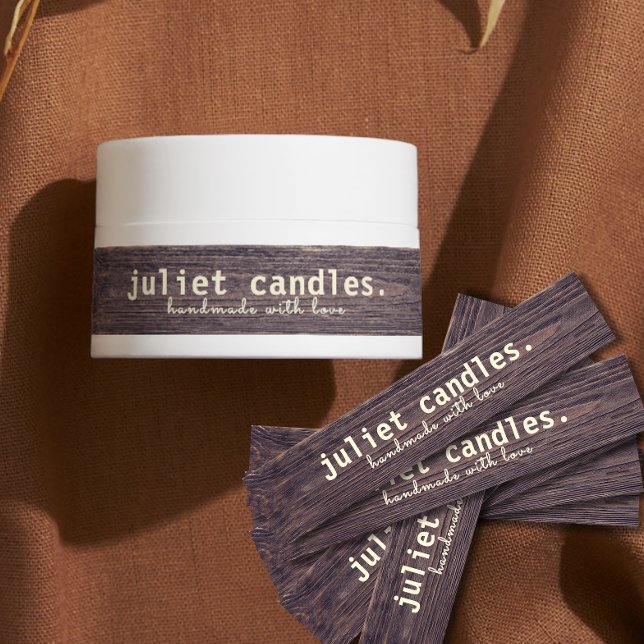 Rustikales, dünne Kerze - Siegel-Etikett Etiketten (Von Creator hochgeladen)