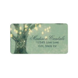 Rustikales Eichenbaum hanging Mason Jars Adressens Adressaufkleber