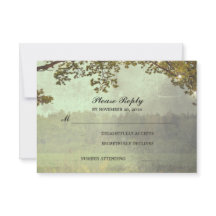 Rustikales Eichenbaumleuchter Hochzeit RSVP
