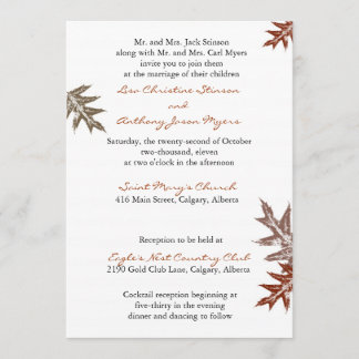 Rustikales Eichenholz Einladung