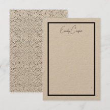 Rustikales einfaches Schwarz-Polka-Dot-Border-Mono