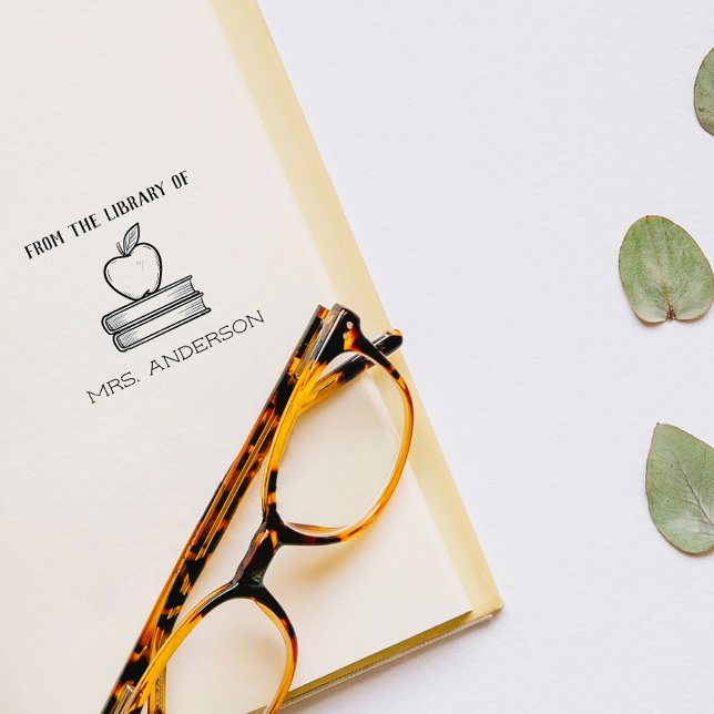 Rustikales Elegant Appleaus der Bibliothek Gummistempel (Von Creator hochgeladen)