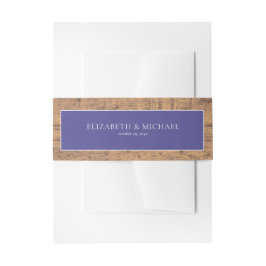 Rustikales Elegant Lavender Eucalyptus Wedding Einladungsbanderole
