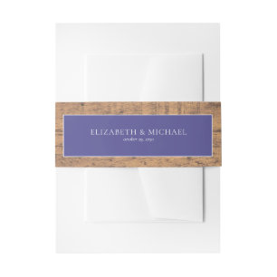 Rustikales Elegant Lavender Eucalyptus Wedding Einladungsbanderole