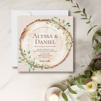 Rustikales Elegant Wedwood Barke Boho Wreath