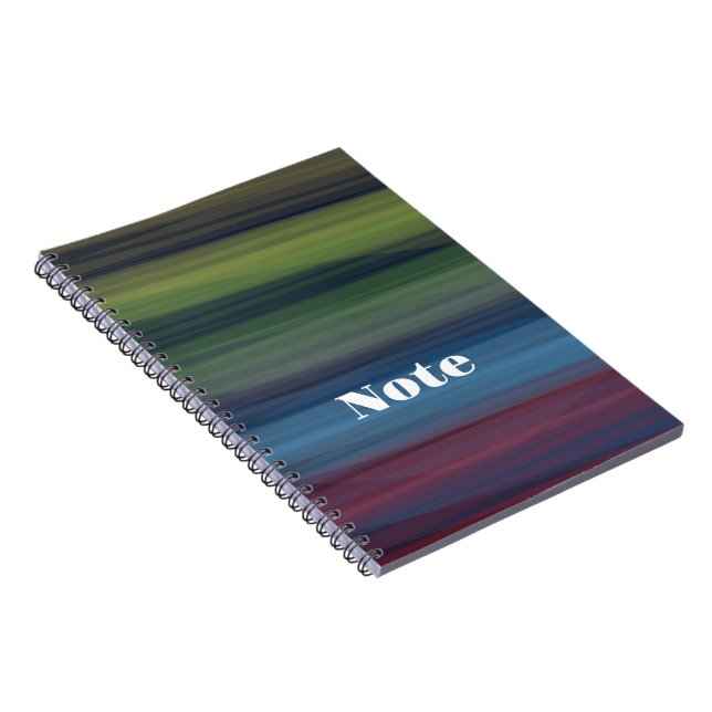 Rustikales Elegantes Aquamarin Notizblock (Rechte Seite)