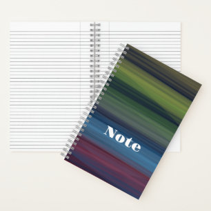 Rustikales Elegantes Aquamarin Notizbuch