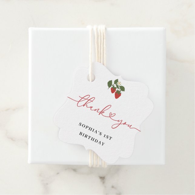Rustikales Elegantes Girl's Berry Geschenkanhänger (Beispiel)