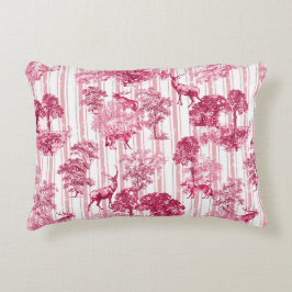 Rustikales Elegantes Rosa Dekokissen