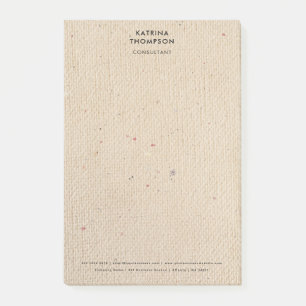 Rustikales Elfenbeinpapier - Minimalistisches Unte Post-it Klebezettel